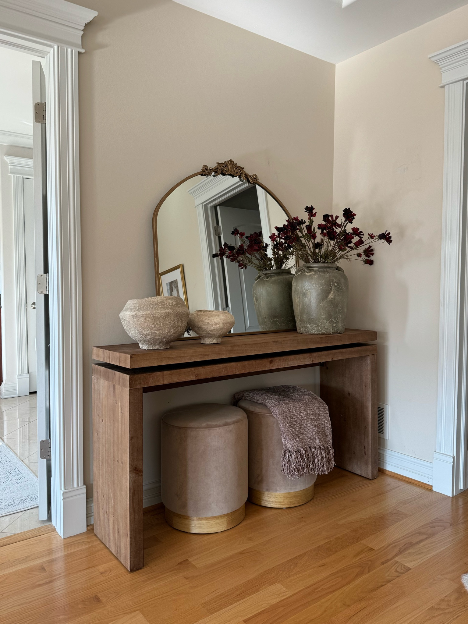 New console table from Wayfair! Styled using warm tones and subtle textures. @wayfair #wayfairfinds #wayfair #wayfairhome #consoletable 

#LTKHome #LTKSaleAlert #LTKSeasonal