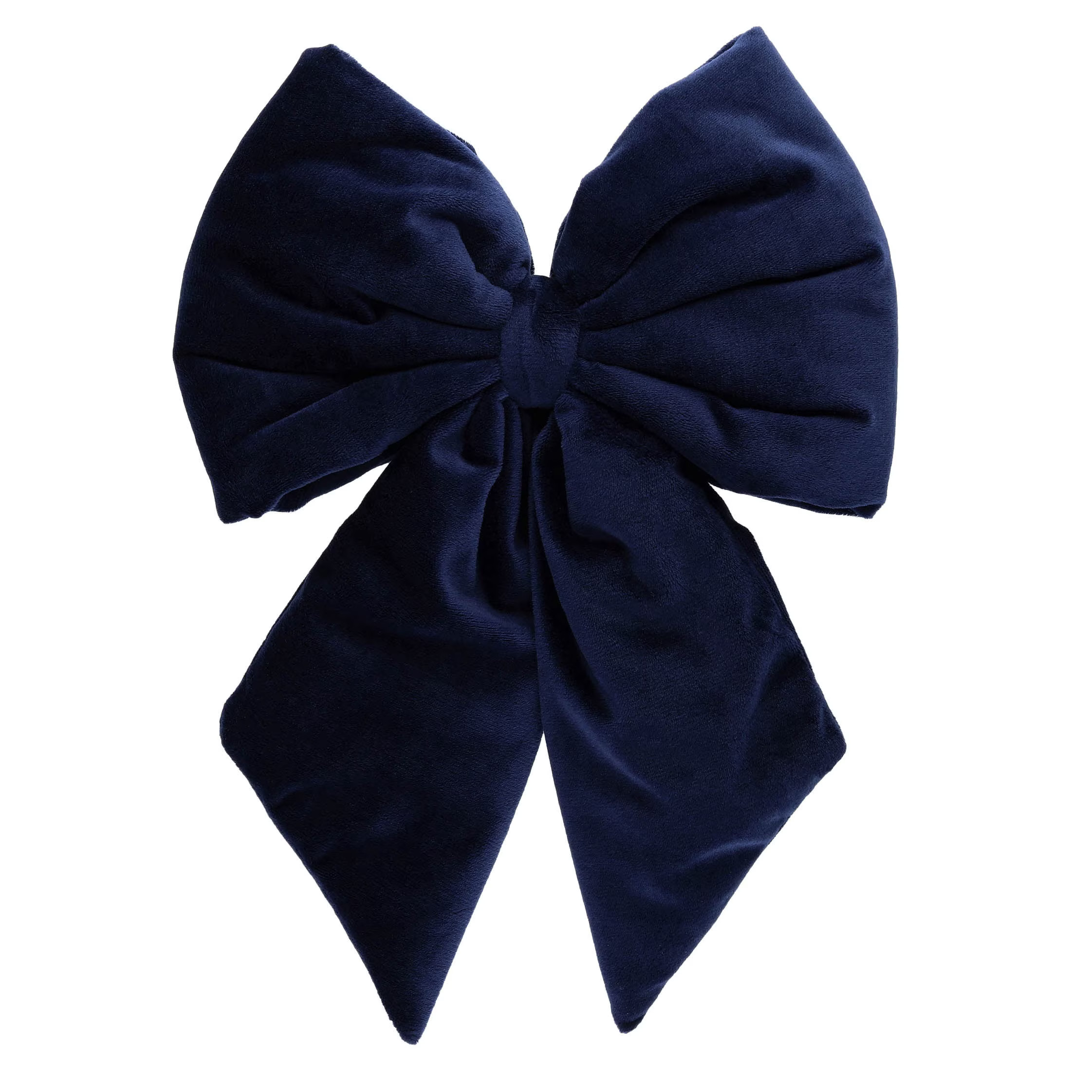 Navy Blue Velvet Decorative Christmas Bow, 13.5", by Holiday Time | Walmart (US)