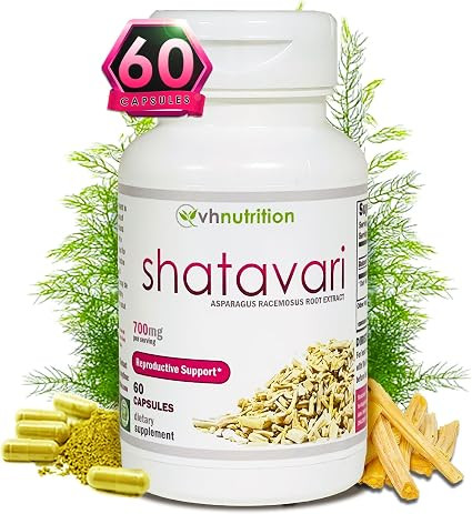 SHATAVARI | 700mg Asparagus Racemosus Extract | Female Vitality* & Rejuvenation* | Natural Estrog... | Amazon (US)
