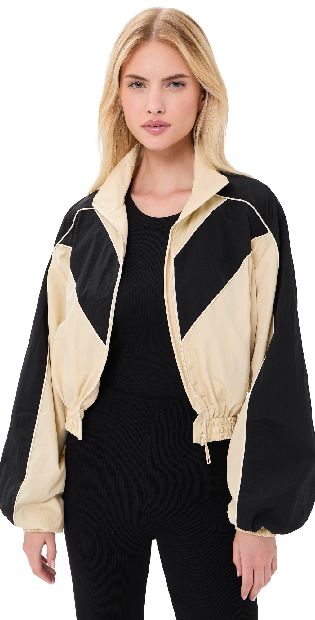 Ronny Kobo Brenton Cropped Jacket Beige L | Shopbop