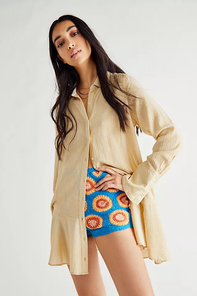 All For You Striped Shirt Dress | Free People (Global - UK&FR Excluded)