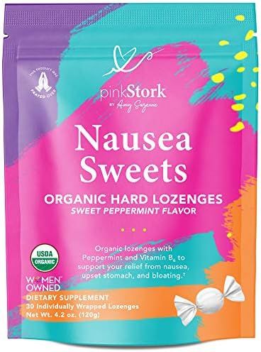 Pink Stork Nausea Sweets: Lite Peppermint, Organic Hard Candy, Nausea Relief + Morning Sickness R... | Amazon (US)