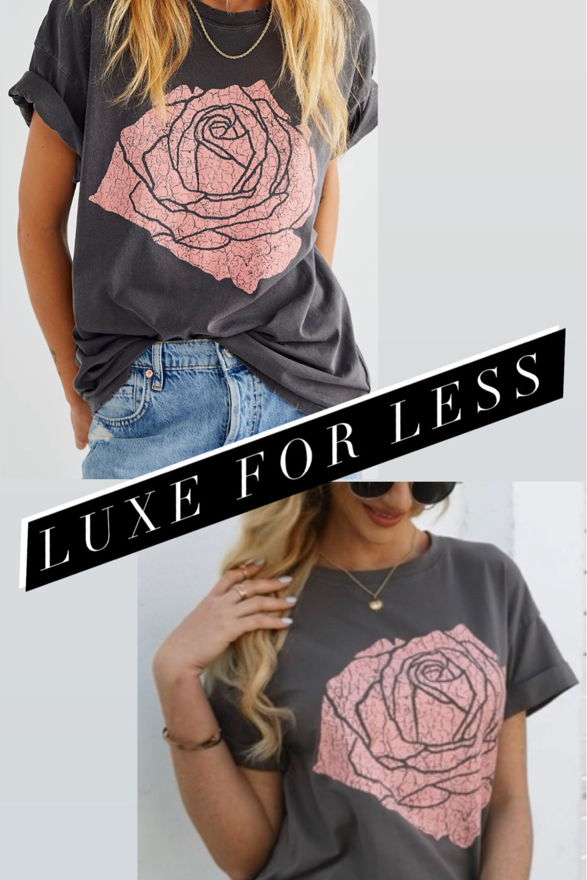 Luxe for Less // $23 versus $48!

• rose graphic tee • Free People • Amazon 

#LTKcurves #LTKunder50