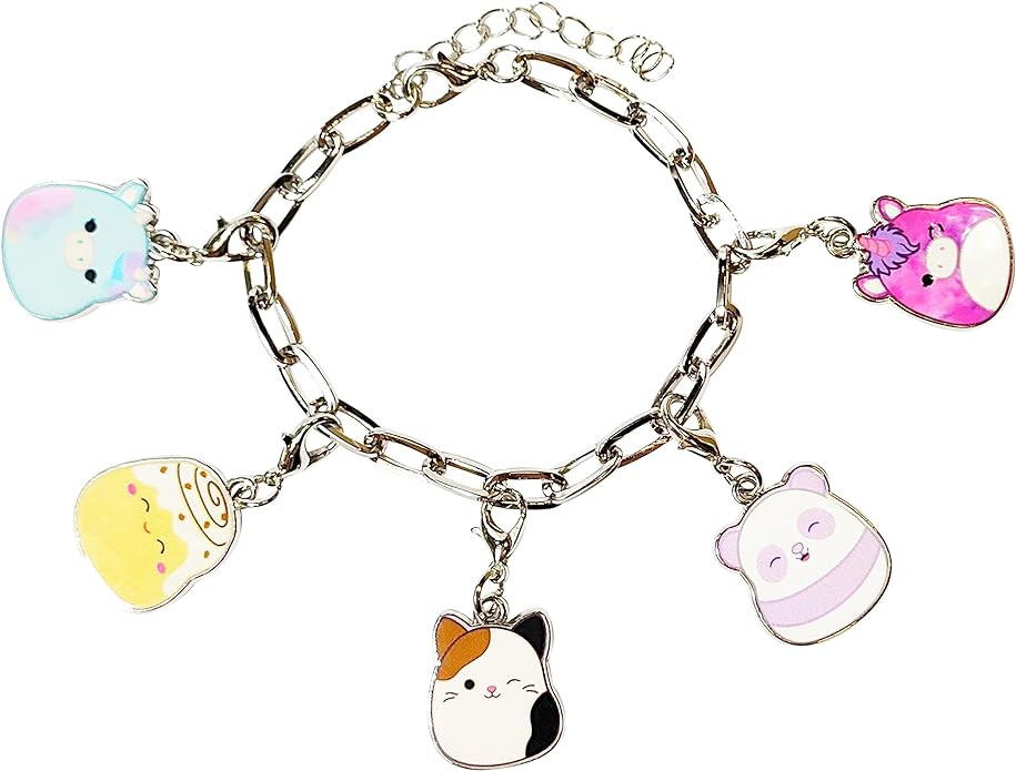 LUV HER Squishmallows Girls Add A Charm Box Set with 1 Charm Bracelet & 5 Interchangeable Charms ... | Amazon (US)