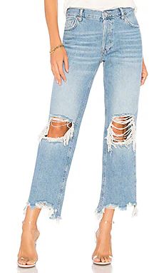 Free People x We The Free Maggie Straight Jean in Light Stone Wash from Revolve.com | Revolve Clothing (Global)