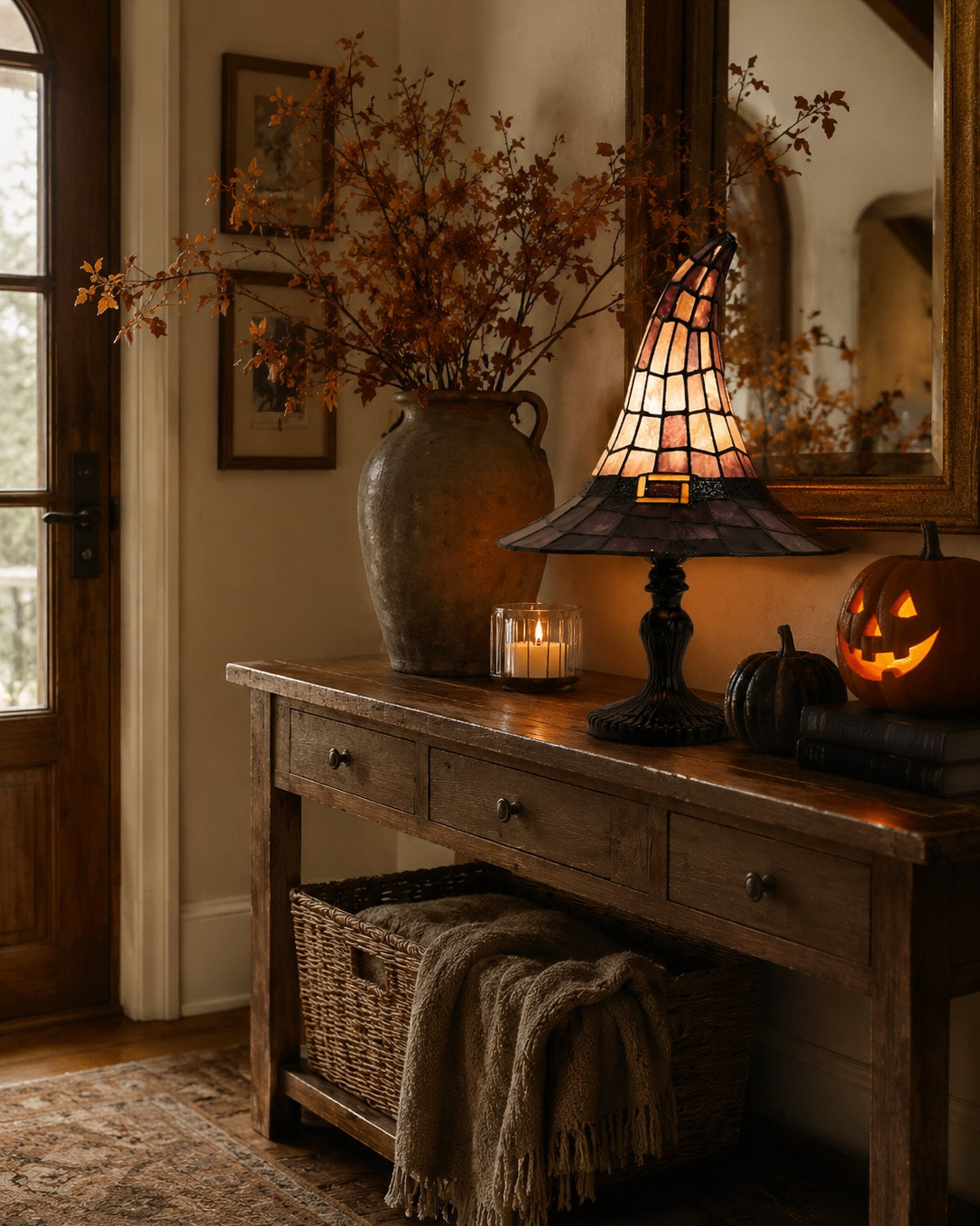 Amazon Halloween Finds That Feel Cozy, Not Creepy 🕯️🖤

If you love elevated Halloween decor, these Amazon finds are the perfect mix of spooky and sophisticated. A stained-glass witch hat lamp, glowing jack-o’-lantern, moody autumn branches, and vintage-inspired accents create a warm, enchanting entryway that feels festive while blending beautifully with your everyday decor.

Follow @farmtotablecreations on Instagram for more cozy home finds and trending decor.

#LTKHome #AmazonFinds #HalloweenDecor #SpookySeason #HalloweenHome #CozyHome #Falloween #FallDecor #VintageDecor #EntrywayDecor #HomeDecor #MoodyInteriors #AutumnHome #AmazonHome #SeasonalDecor

#LTKSaleAlert #LTKHome