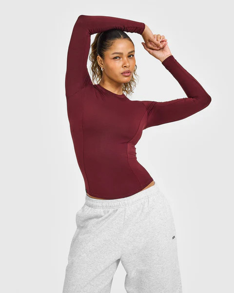 Mellow™ Soft Long Sleeve Top 
 Rosewood | Oner Active (UK / US)