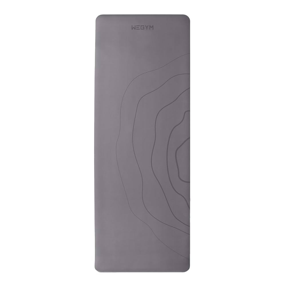 4mm Cushioned Exercise Mat for Yoga & Pilates - Anti Slip, Polyurethane with Suede Top & Carrying... | Amazon (US)
