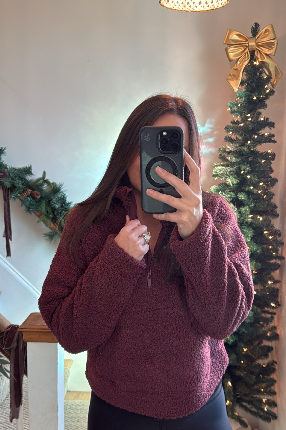 Target sale. Burgundy Sherpa pullover. 

#LTKCyberWeek #LTKHoliday #LTKGiftGuide