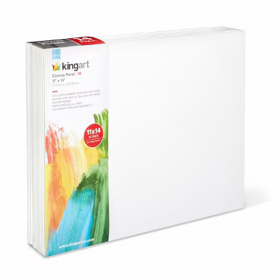 KINGART Canvas Panels 11" x 14", 14-Pack | Target