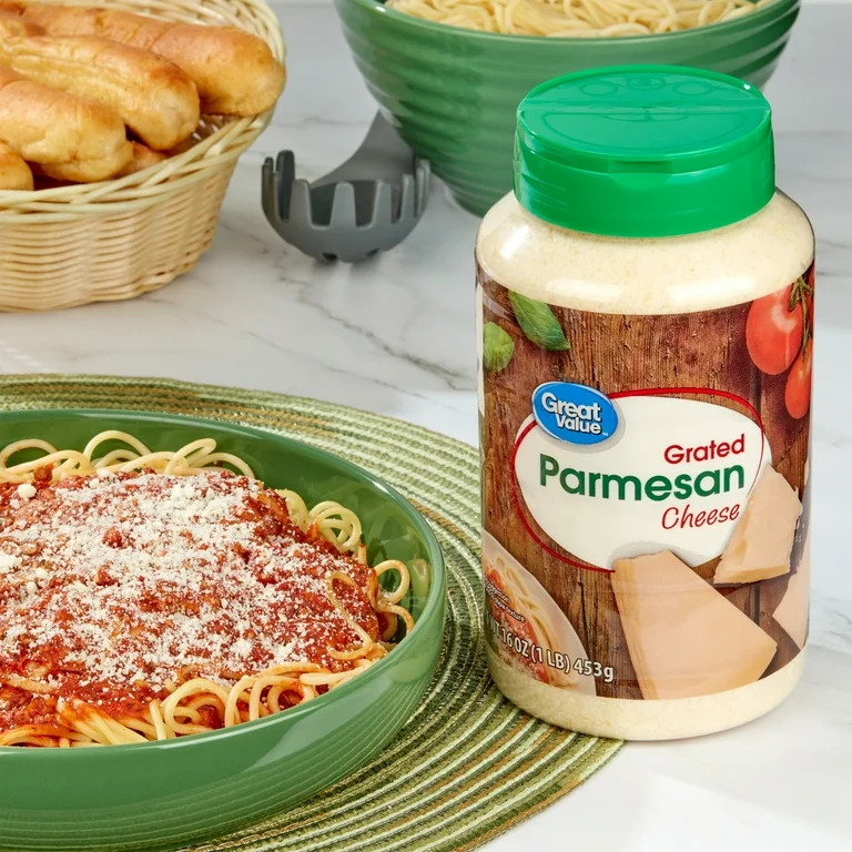 Great Value Grated Parmesan Cheese, 16 oz Bottle - Walmart.com | Walmart (US)
