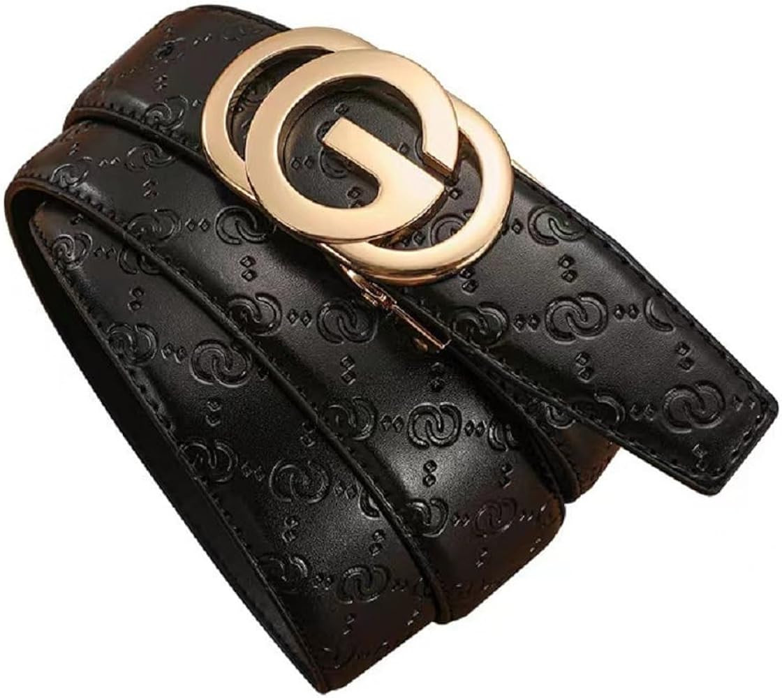Ratchet Designer Belts for Men Leather Belts with Automatic G Buckle,Mens Belt with Gift Box | Amazon (US)