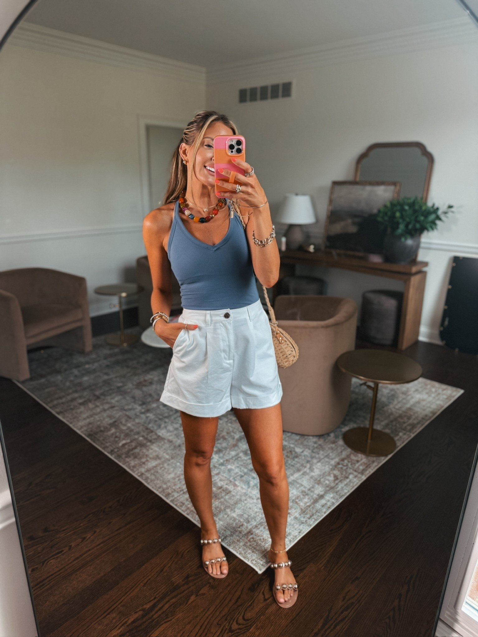 Summer outfit idea! These shorts from Target and Amazon tank are easy breezy and fun!

#LTKgrwm #LTKootd #LTKmomlife