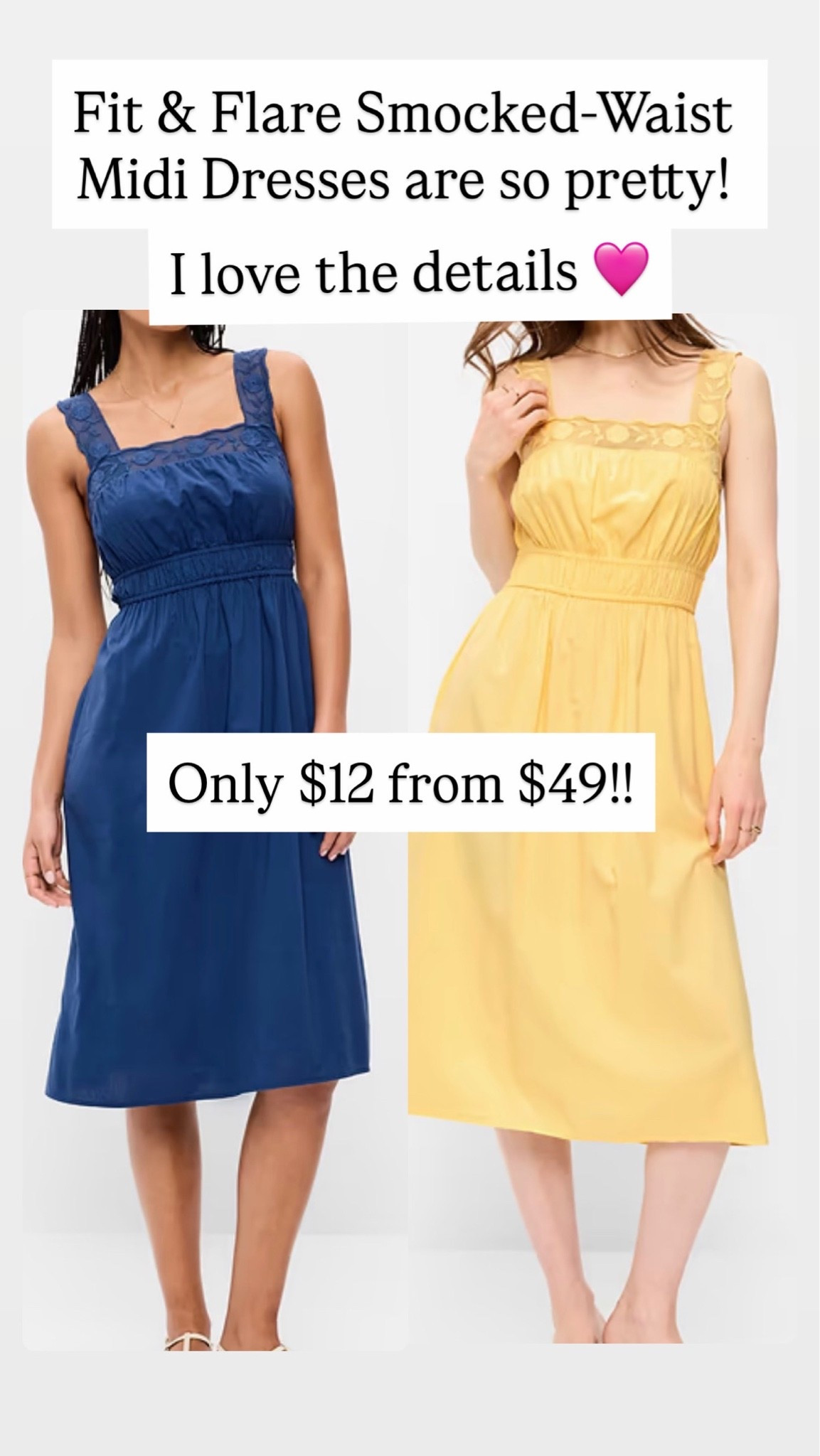 These dresses have the cutest detail! Only $12!!

#LTKSaleAlert