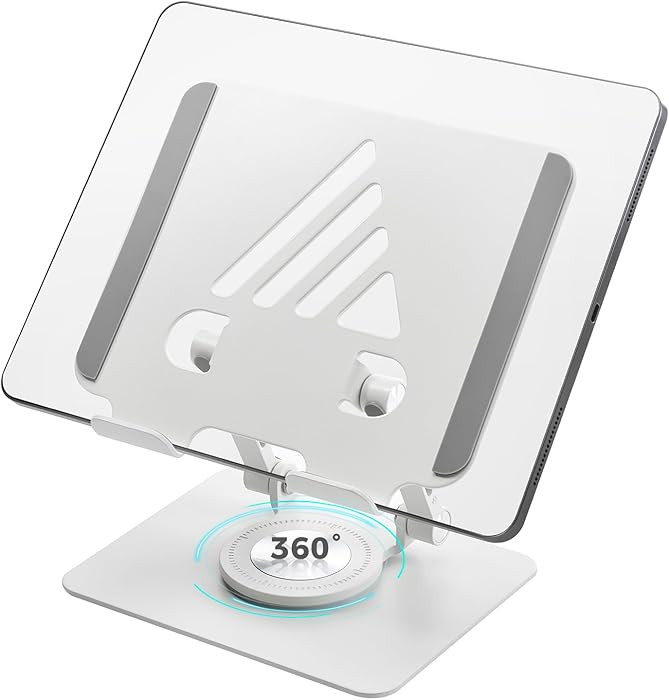 SWAGKIND Soporte para tableta para escritorio, soporte de monitor ajustable con base giratoria de... | Amazon (US)