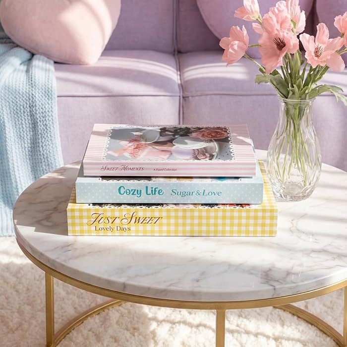 Cholemy 3 PCS Faux Decorative Books Enhance Home Decor Coffee Table, Bookshelf Styling &Modern Ae... | Amazon (US)