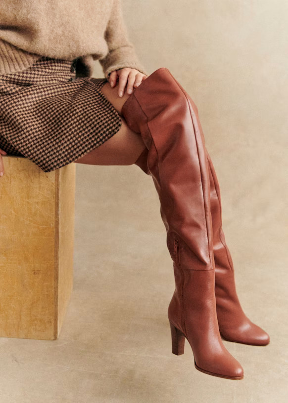 Anaelle Thigh High Boots | Sezane Paris - US
