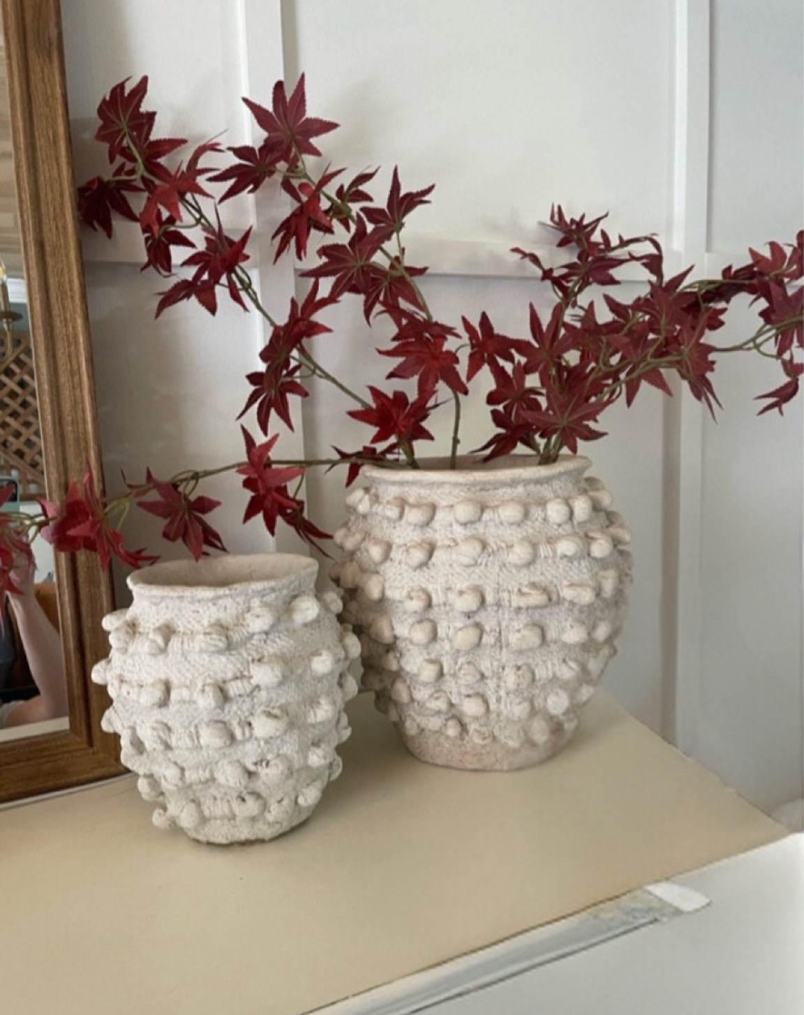 Red maple fall stems (I have two stems in this vase), come as a set of 4.

Vases: medium and small shown here 

#LTKStyleTip #LTKHome #LTKSeasonal