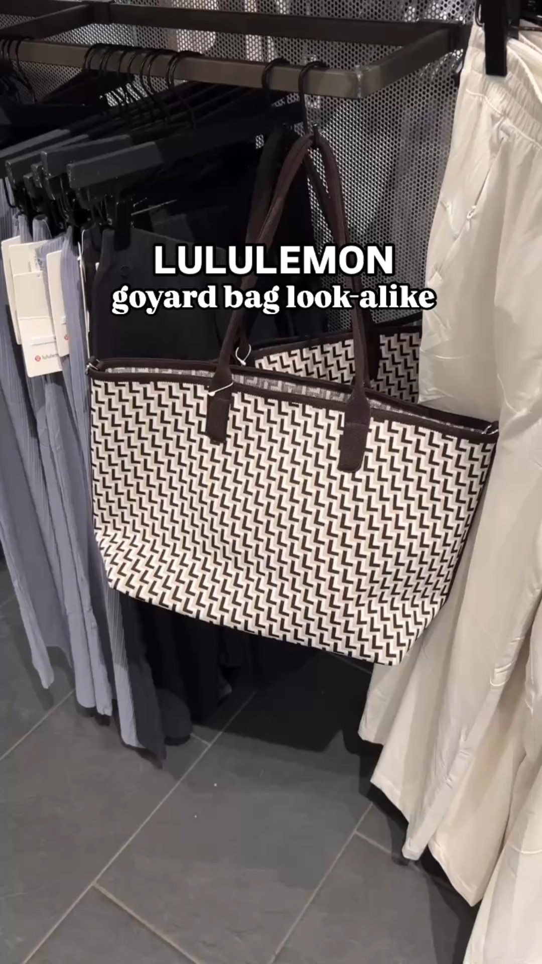 Goyard bag look-alikes at Lululemon! They come in 3 colors & 2 sizes! 

#lululemon #bag #goyard #purse #travel #designer 

#LTKItBag #LTKStyleTip #LTKTravel
