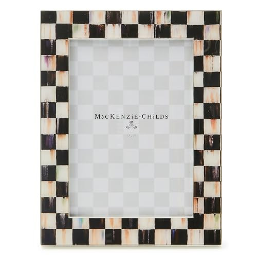 MACKENZIE-CHILDS Courtly Check Silver Plated 5" x 7" Frame | Amazon (US)