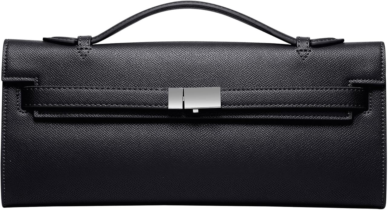 CHUNLI PU Leather Clutch Purses for Women, Trendy Ladies Top Handle Bag for Evening Work Business... | Amazon (US)