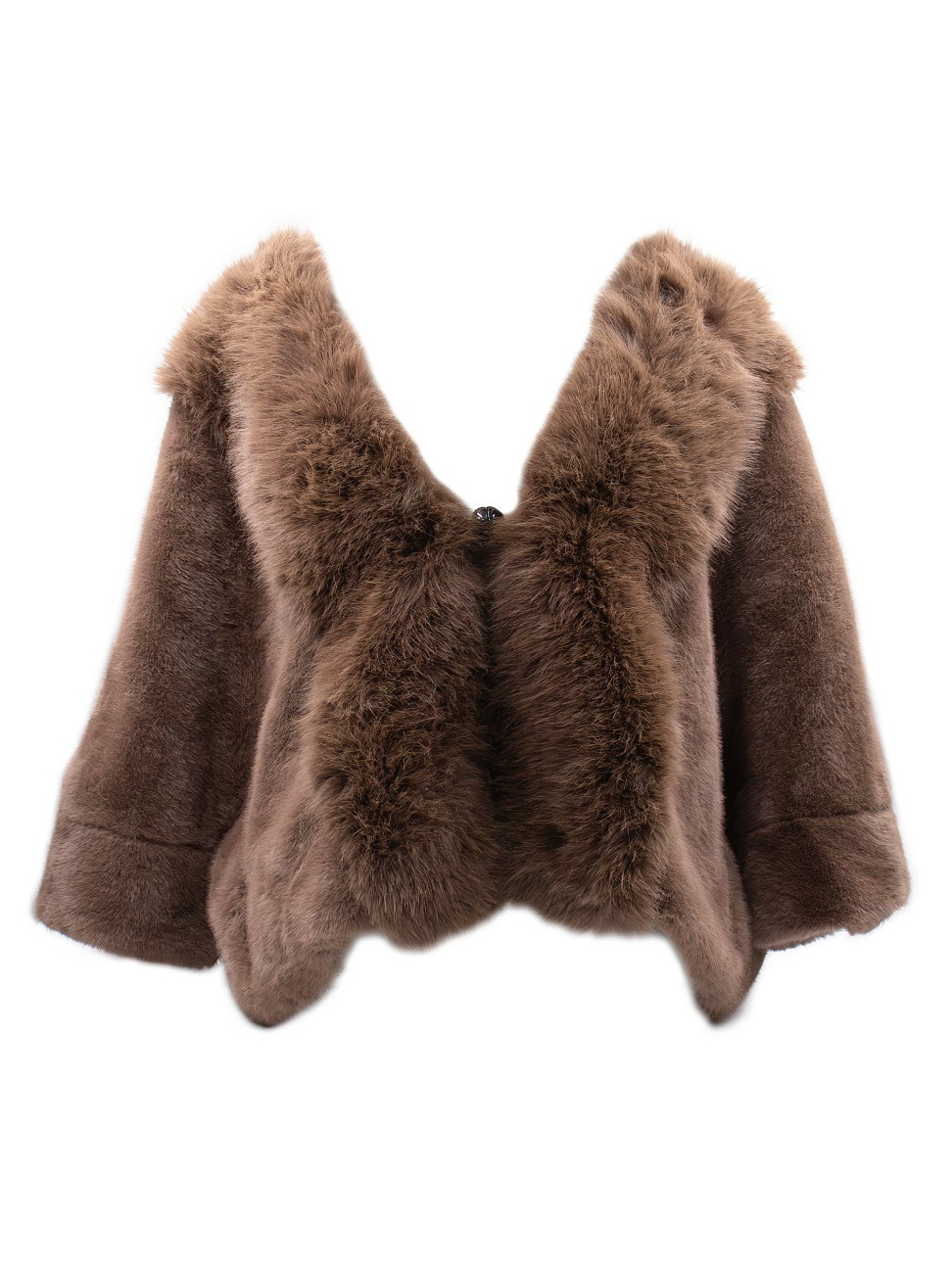 Women's Faux Fur Cape - Mushroom | Saks Fifth Avenue