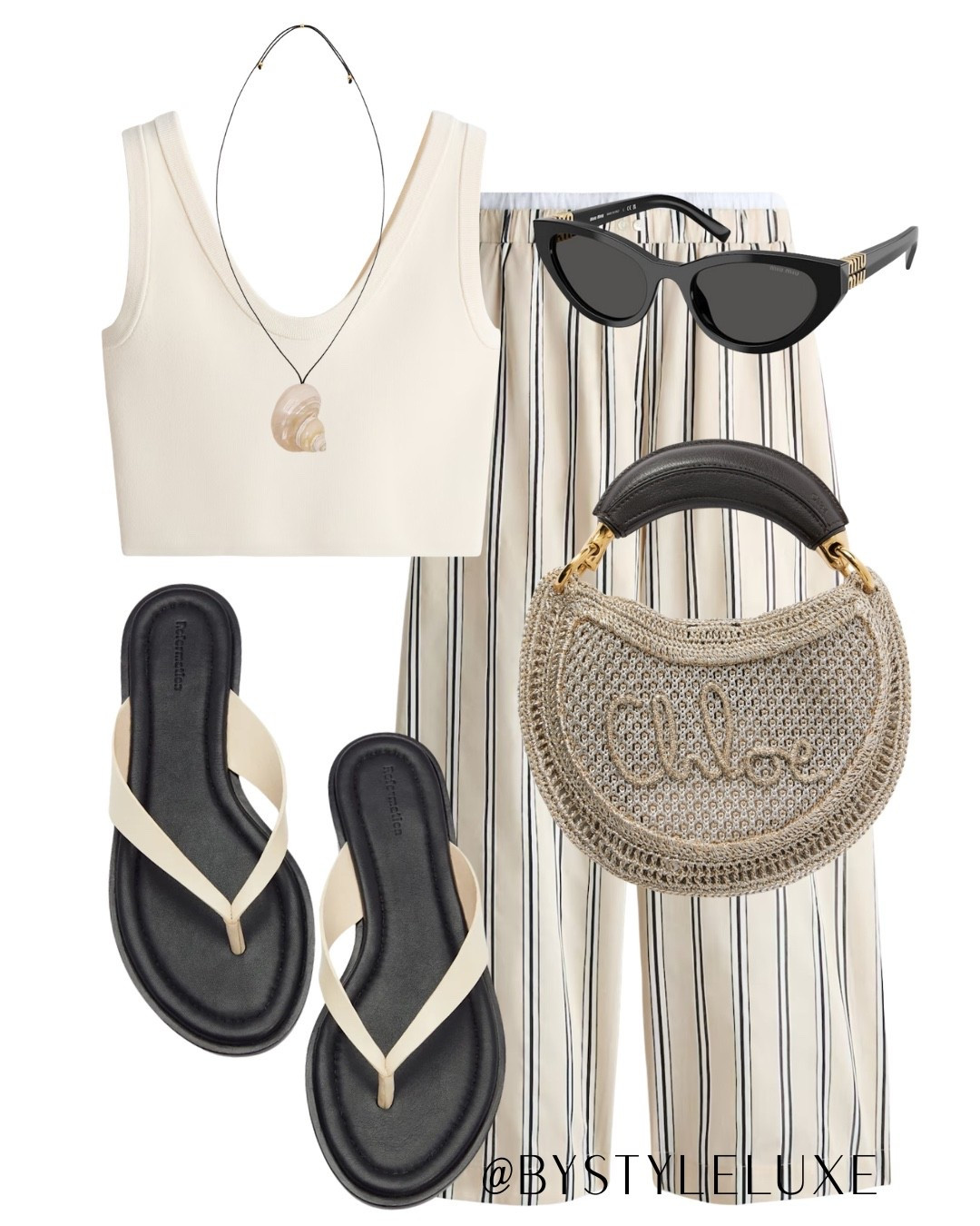 SUMMER TROUSERS - Styling new in H&M flowy trousers with a tank top and these wardrobe staple thong sandals. A chic and minimalist summer look

#sandals #summeroutfit #trousers

#LTKsummer #LTKuk #LTKeurope
