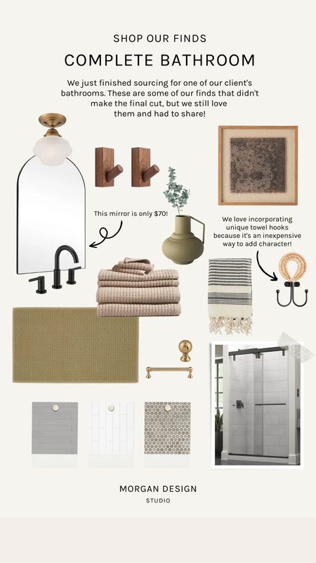 We just finished sourcing for one of our clients bathrooms. These are some of our finds that didn’t make the final cut, but we still love them and had to share!
#bathroomdesign #bathroomaccessories

#LTKunder100 #LTKhome #LTKunder50