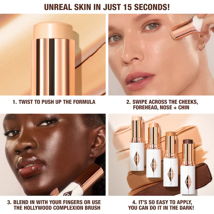 Unreal Skin Sheer Glow Tint Hydrating Foundation Stick - Charlotte Tilbury | Sephora | Sephora (US)