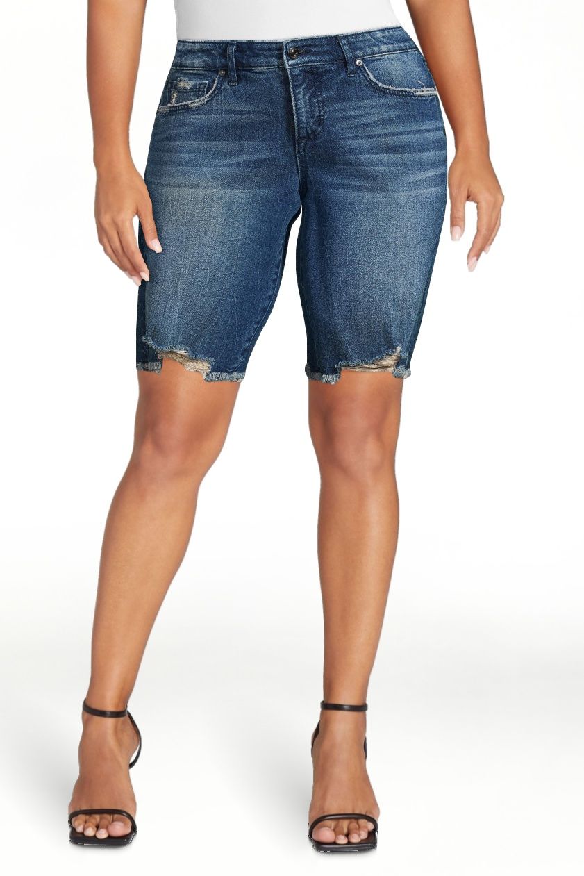 Sofia Jeans Women's Gabriela High Rise Bermuda Denim Shorts | Walmart (US)