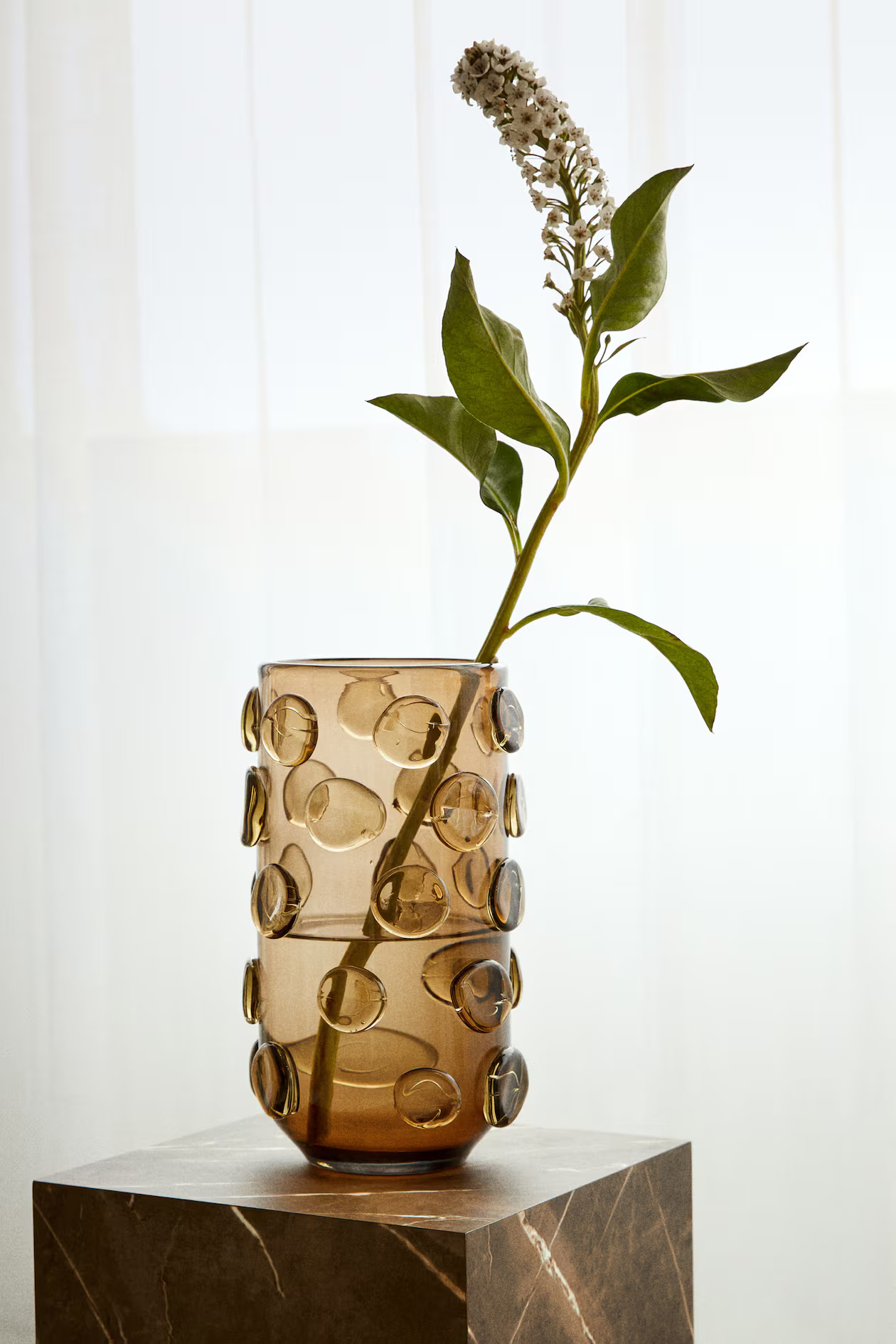 - Large Handmade Glass Vase - Brown - Home All | H&M US | H&M (US + CA)