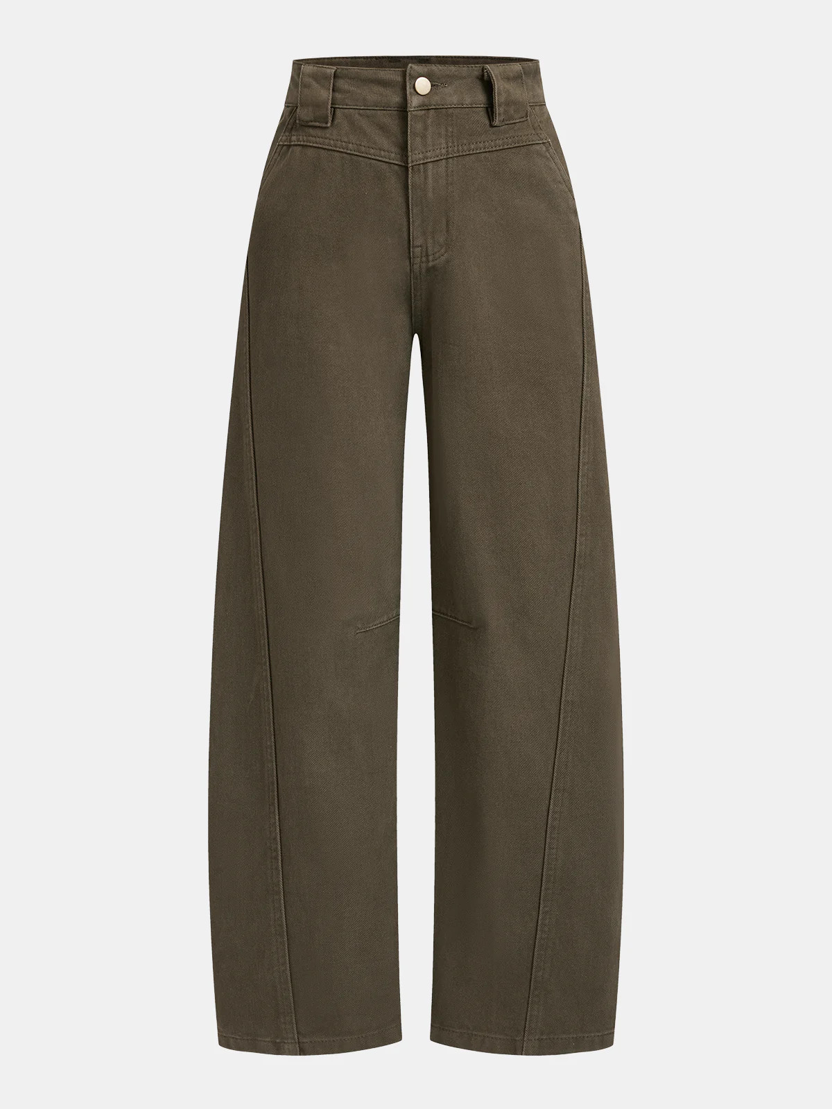 Denim Curved-Leg Jeans | Commense