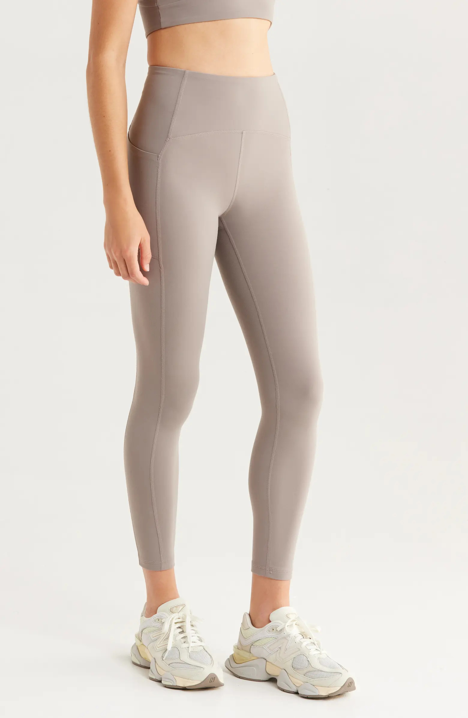 Zella Studio Luxe High Waist Pocket 7/8 Leggings | Nordstrom | Nordstrom