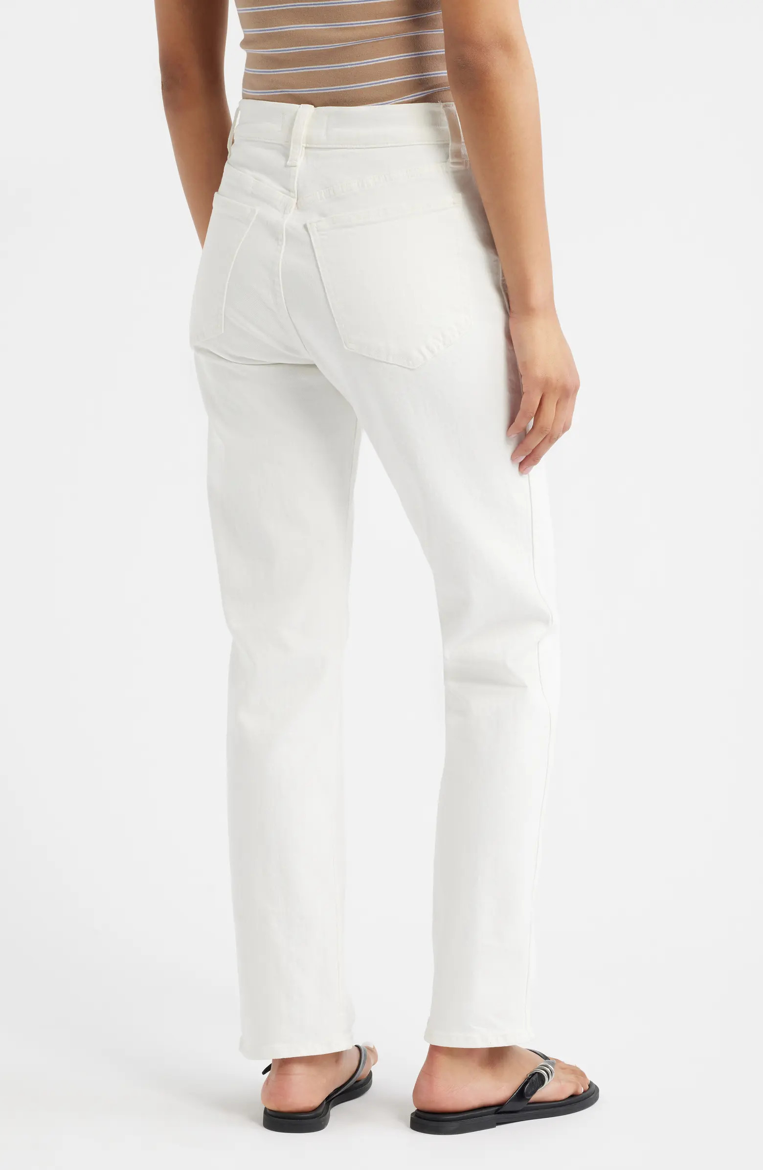 The Longline Straight Leg Jeans | Nordstrom