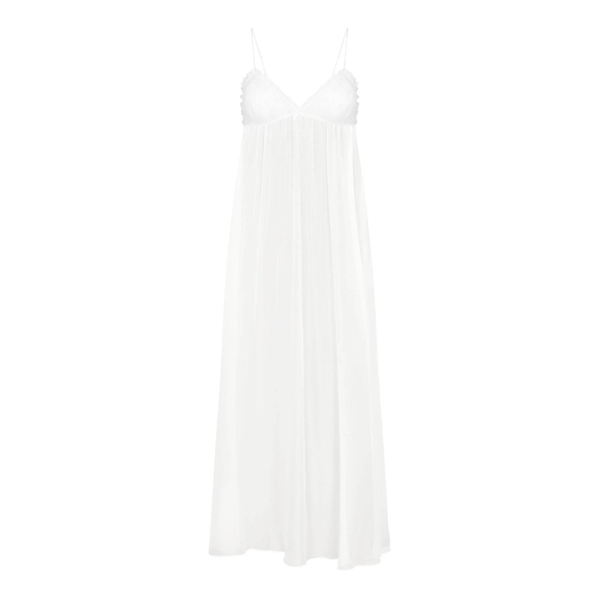 SKIMS ROMANCE LONG SLIP DRESS | IVORY | SKIMS | SKIMS (US)