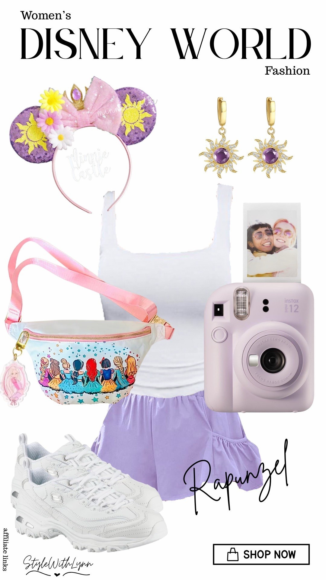 This Rapunzel-inspired Disney World outfit is equal parts cute and comfy for a full park day! I paired a lavender skort with a simple white tank, Tangled-inspired Minnie ears, and comfy white Sketchers sneakers for miles of magic. 

If you love a subtle Rapunzel Disneybound, this one is easy to recreate for Magic Kingdom, EPCOT, or your next Disney trip!

Shop the whole look in my LTK 💜

#etsyfinds #amazonfinds #disneyprincess #rapunzel

Rapunzel Disneybound, Tangled Disney outfit, Disney princess outfit, Disney World outfit women, Disney park outfit idea, Rapunzel inspired outfit, Disneybound outfit women, Magic Kingdom outfit, EPCOT outfit inspiration, Disney park fashion, Disney outfit aesthetic, cute Disney outfits, Disney influencer outfit, comfy Disney park outfit, princess inspired outfit, Disney World fashion, lavender Disney outfit, Tangled outfit idea. 

#LTKootd #LTKTravel #LTKgrwm
