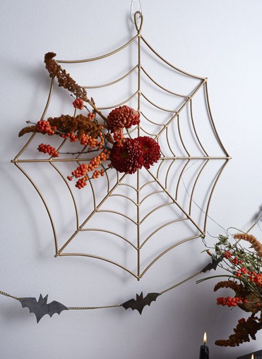 Gilded Cobweb Wreath | Antique Farm House