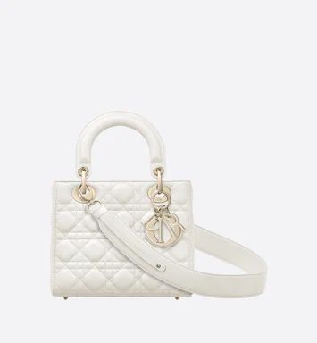 Small Lady Dior My ABCDior Bag Latte Cannage Lambskin | DIOR | Dior Couture