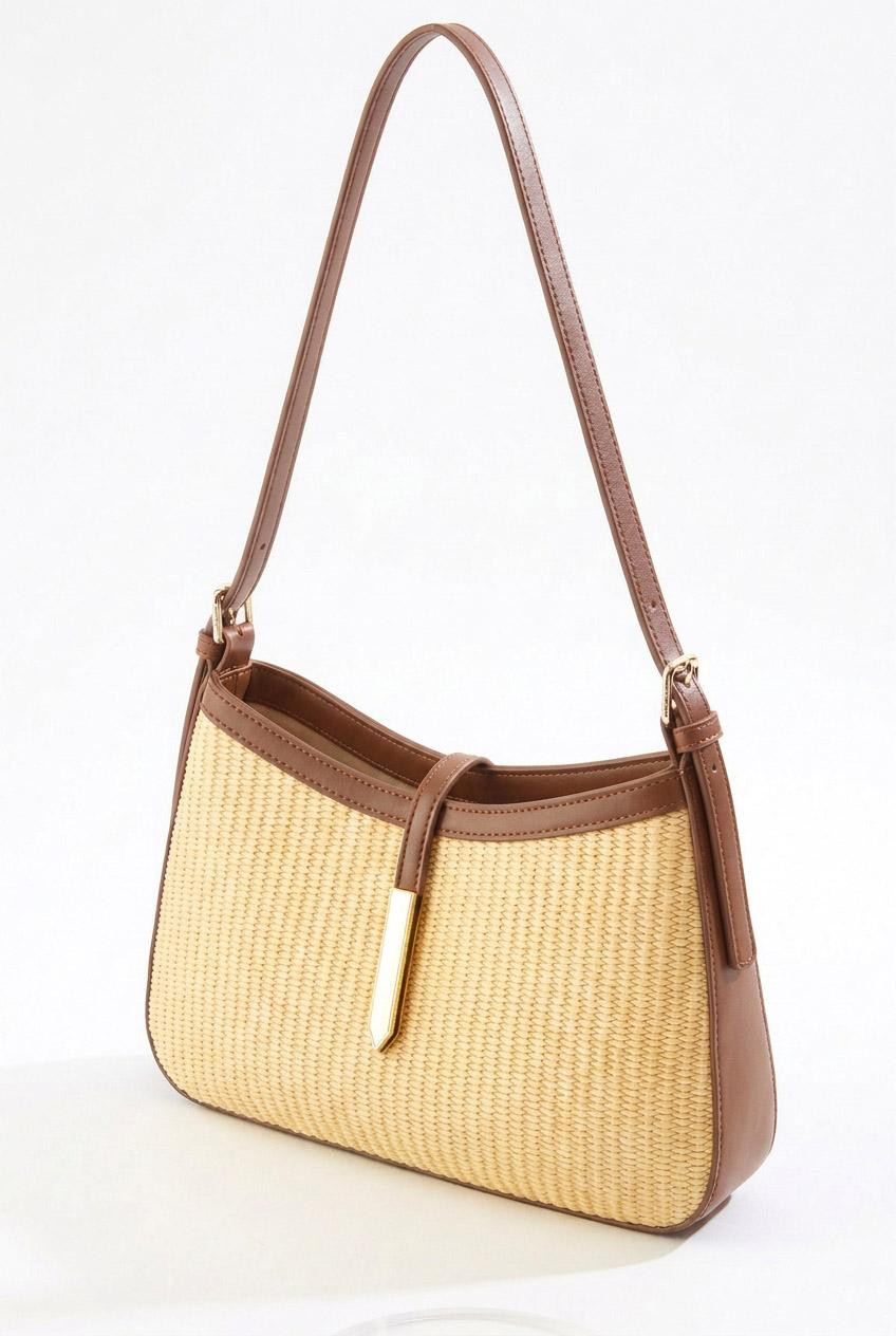 Woven Raffia Shoulder Bag | Cato Fashions