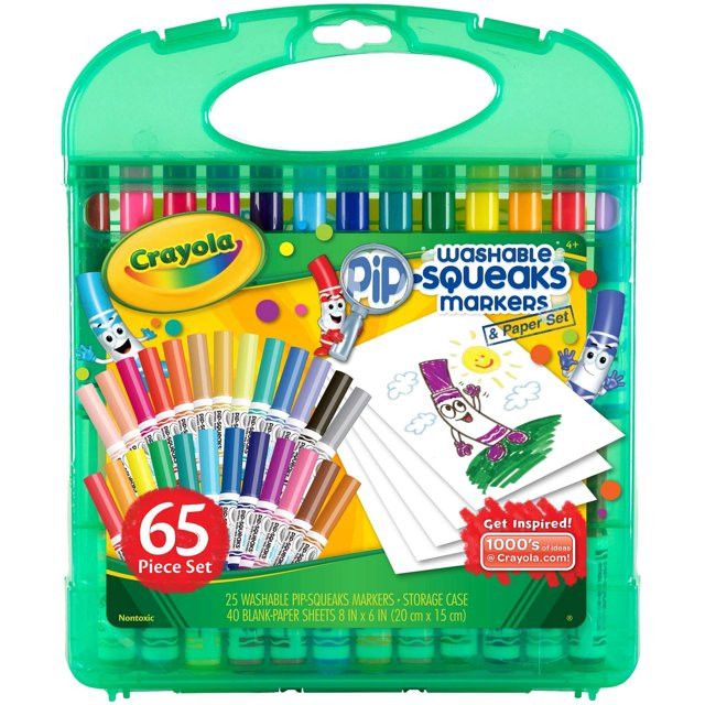 Crayola Pip Squeaks Washable Markers Set, Gift for Kids, Ages 4, 5, 6, 7 | Walmart (US)