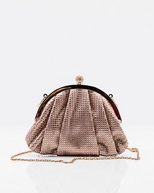 Jewel Embellished Satin Pouch
		STYLE: 372147 | Le Chateau Stores Inc.