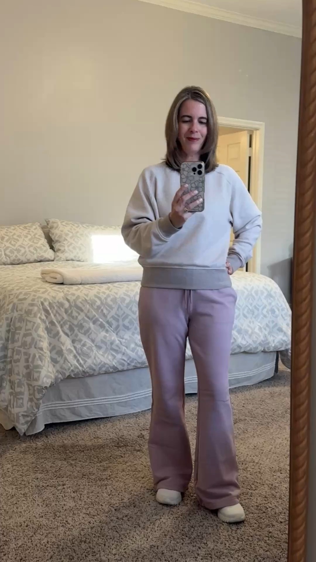 Finally got my Athleta Flare -Blush - Forever Fleece Pants in and was excited to try them on 🤍 the petite length fits perfect! They also come in other styles and lengths. ✨ Womens Outfits - Cozy

#LTKActive #LTKOver40 #LTKootd