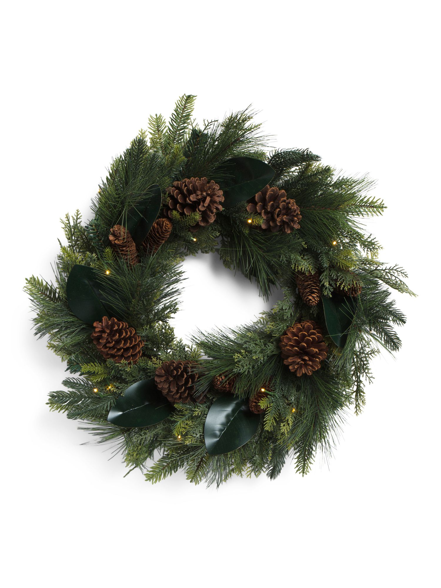 26in Pinecone Pine Cedar Twig Base Wreath | Plants & Planters | Marshalls | Marshalls