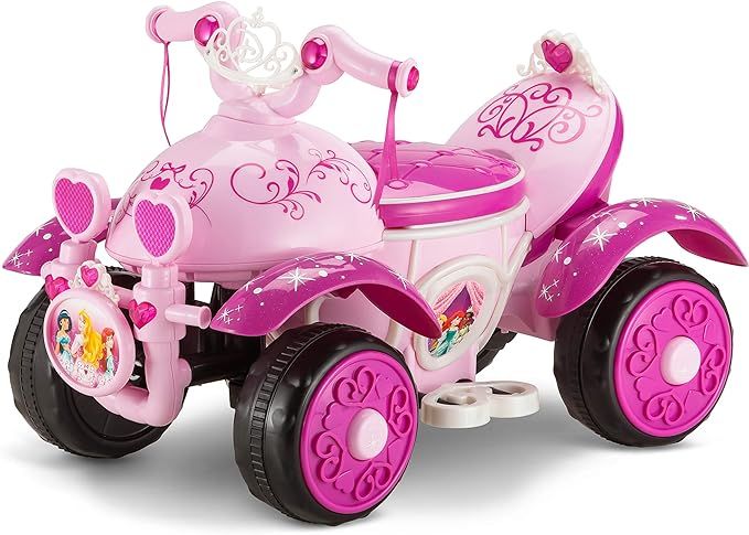 Kid Trax Toddler Disney Princess Electric Quad Ride On Toy, Kids 1.5-3 Years Old, 6 Volt Battery ... | Amazon (US)