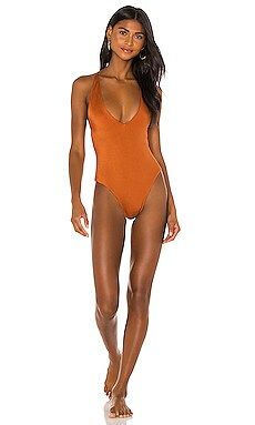 Joues de Sable Amber One Piece in Brown Sugar from Revolve.com | Revolve Clothing (Global)