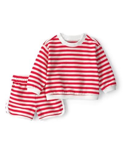 Carter's Boy 2-Piece Short Set, Red Stripes, NB | Amazon (US)
