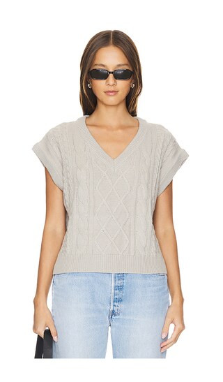 Emili Knit Vest in Gray | Revolve Clothing (Global)