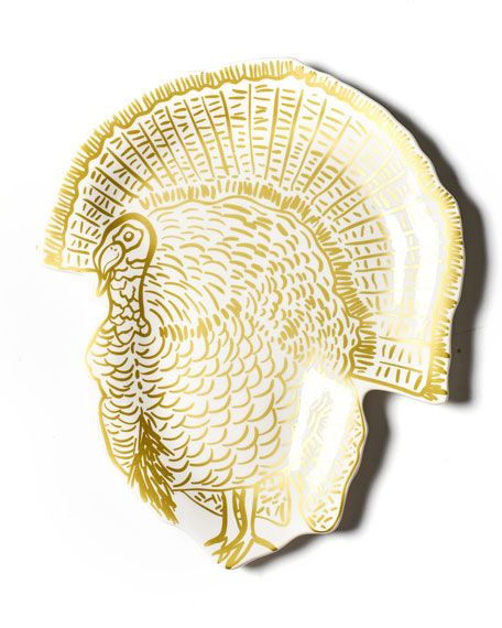 Coton Colors Feathered Turkey Platter | Neiman Marcus