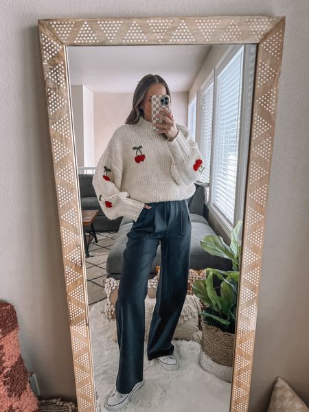 Teacher outfit idea🍎 wearing a medium chunky knit sweater and size 26 tailored pants. Sized up one in both pieces!

Classroom outfit | teacher outfit | teacher style | teacher Tuesday | workwear | winter outfit 


#LTKstyletip