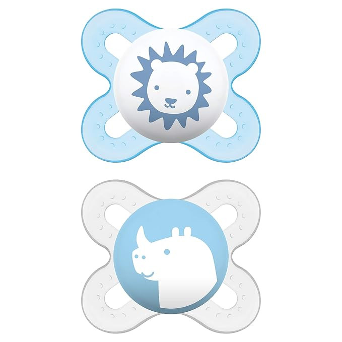 MAM Start Newborn Pacifiers (2 pack, 1 Sterilizing Pacifier Case), Newborn Baby Boy Pacifiers, Be... | Amazon (US)